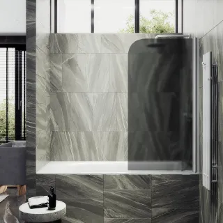 Шторка на ванну MaybahGlass MGV-614-1 60см белый